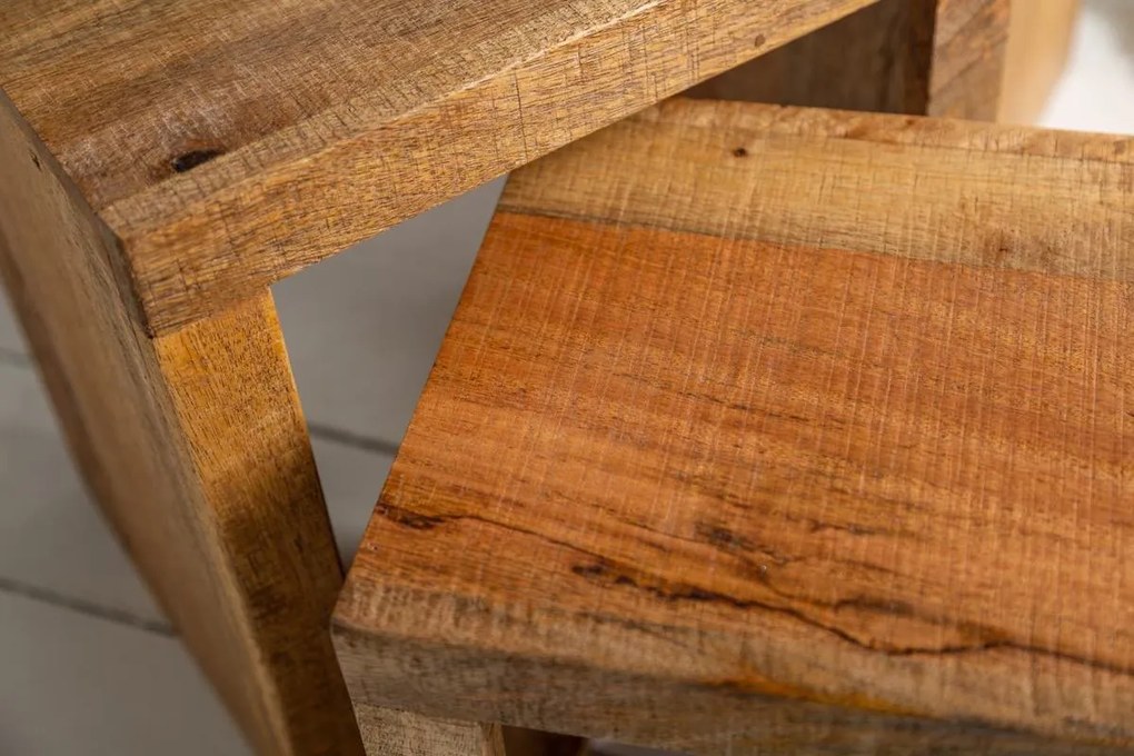 Set odkladacích stolíkov Timber  mango prírodné - 3 ks
