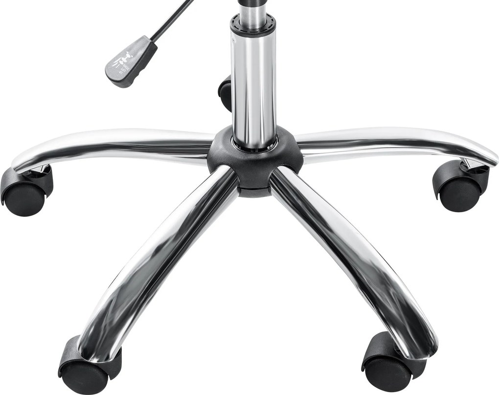 Pracovná stolička Lazio koženka - biela