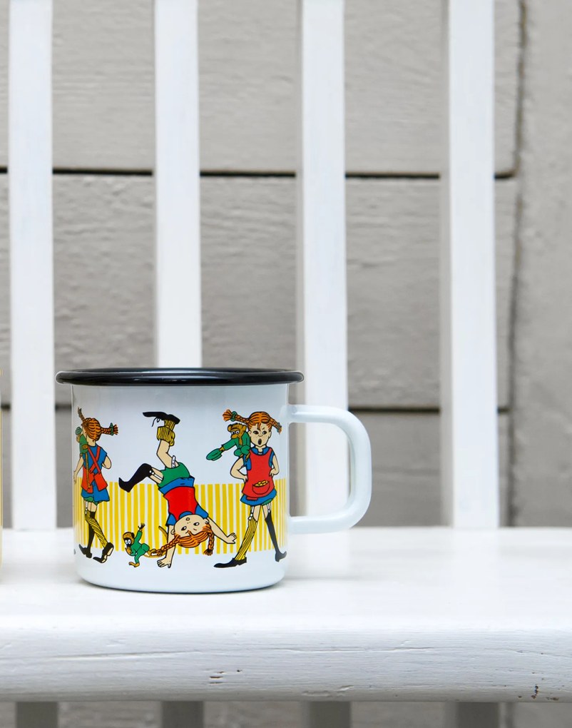 Hrnček Muurla Pippi Dlhá pančucha Pippi má narodeniny 370 ml