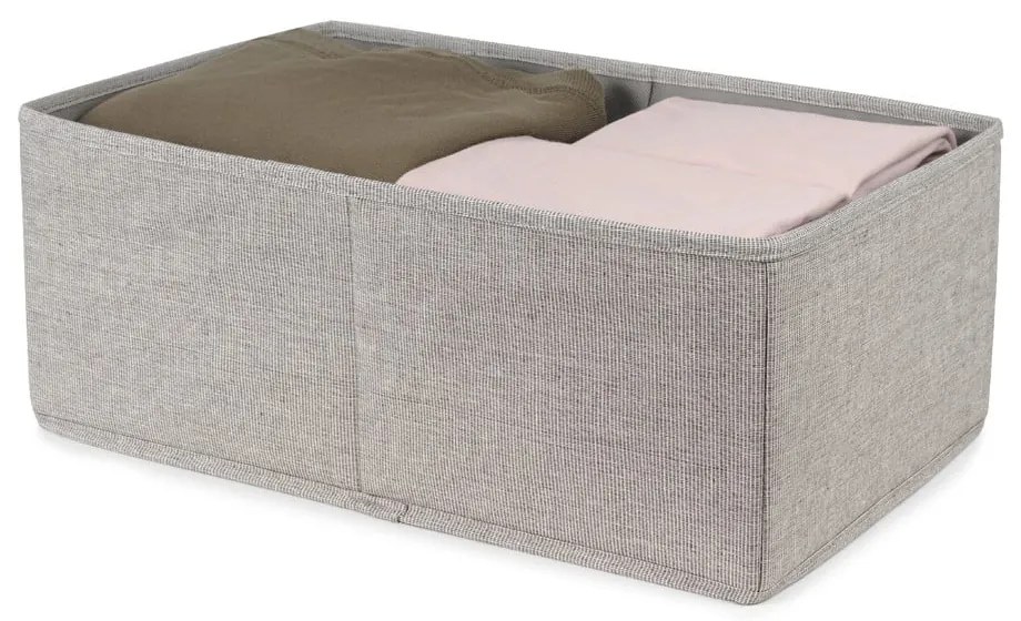 Sivý úložný box Compactor Oxford, 42 x 26 cm