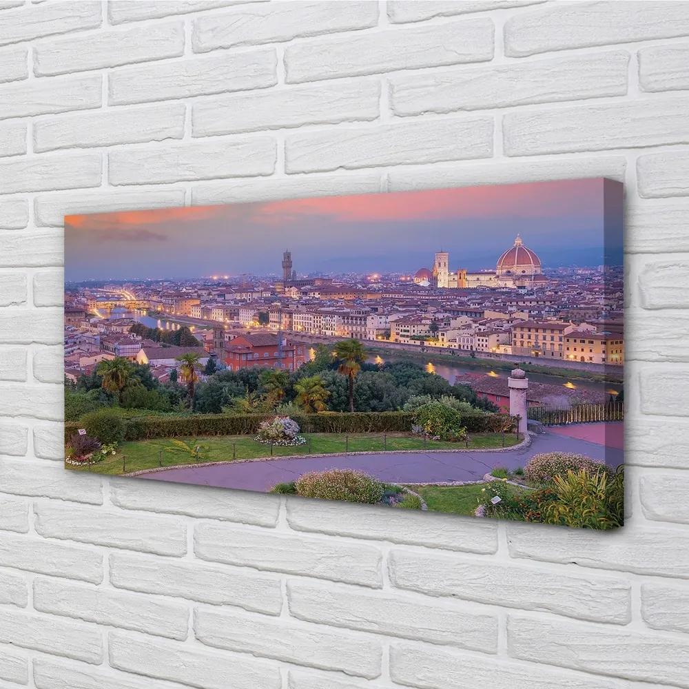 Obraz na plátne rieka Taliansko Panorama 120x60 cm