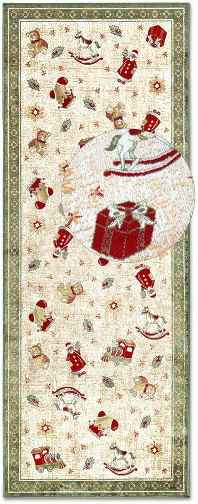 Villeroy & Boch Behúň Toy's delight so strihaným vlasom 106218 Green, Multicolor, 80x200, zelená, obývacia izba