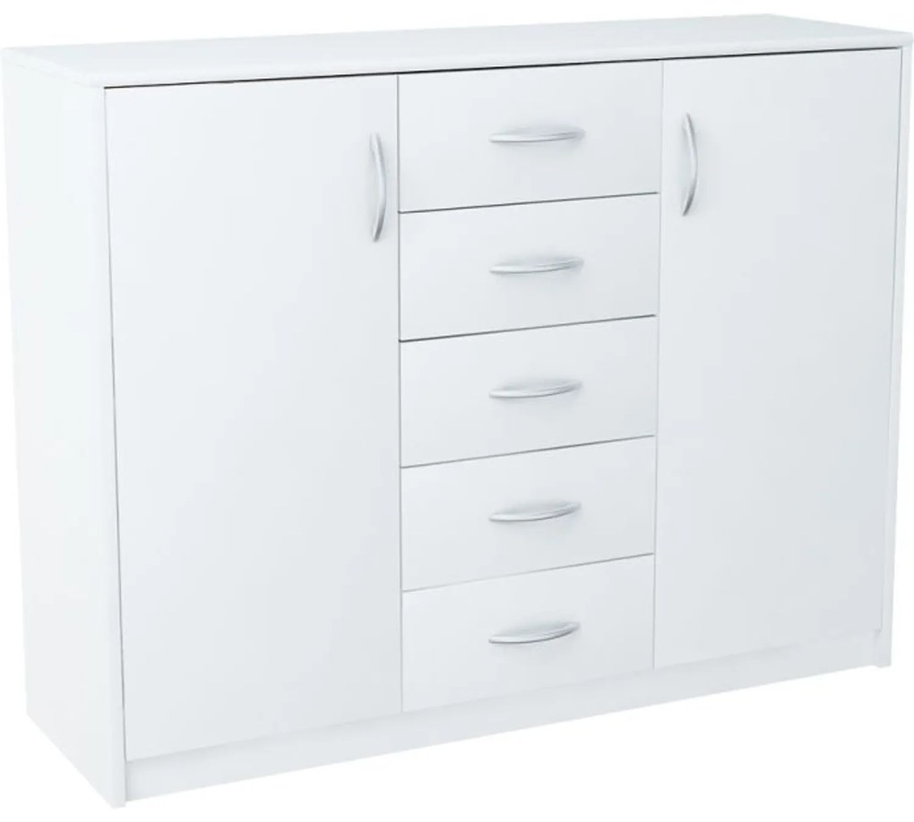 Komoda JULIA K12D5 Grafit/dub wotan