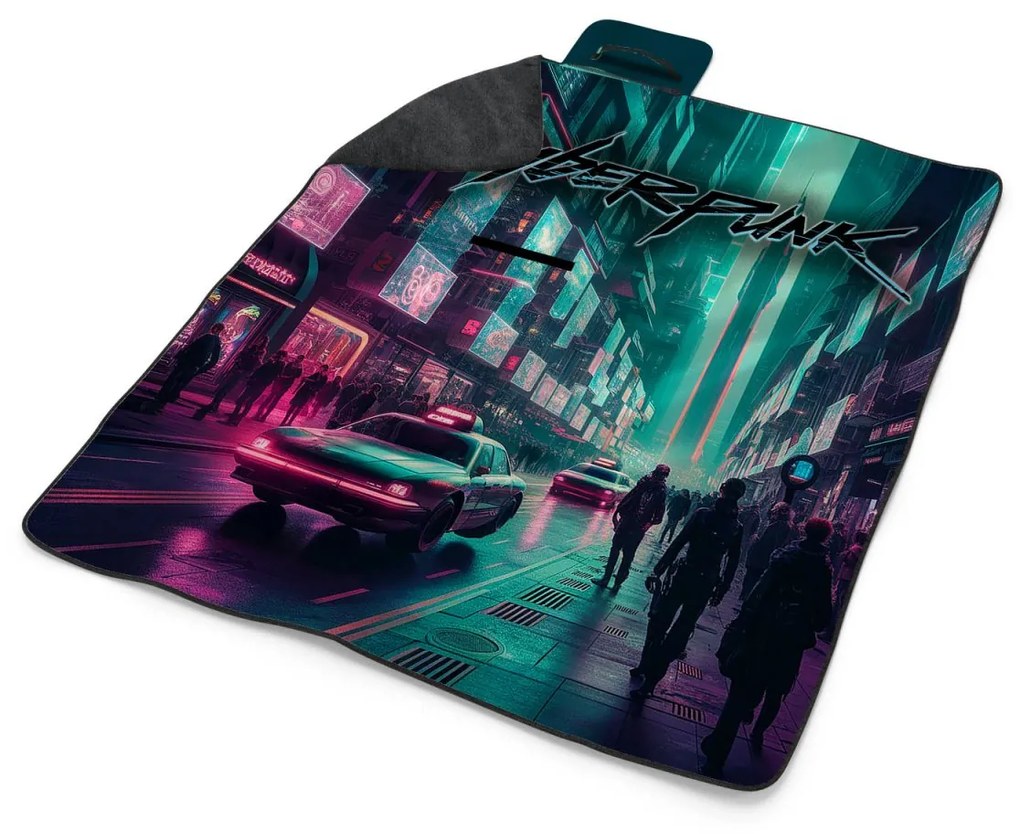 Sablio Plážová deka Cyberpunk 2077 Mesto: 200x140 cm