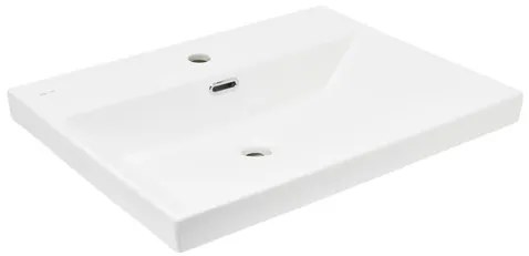 Nábytkové umývadlo SAT B-Way 61x46,5 cm biela matná otvor pre batériu uprostred SATBW6046MW