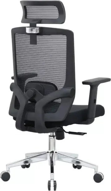 Kancelárska ergonomická stolička Neoseat GRANDINI — sieť / látka, čierna, nosnosť 150 kg