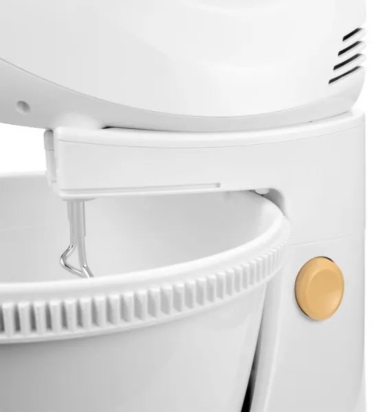 Sencor - Ručný šľahač s otočnou misou 500W/230V biela