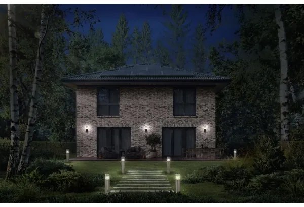 Ledvance - Vonkajšie nástenné svietidlo EBRO 1xE27/20W/230V IP44