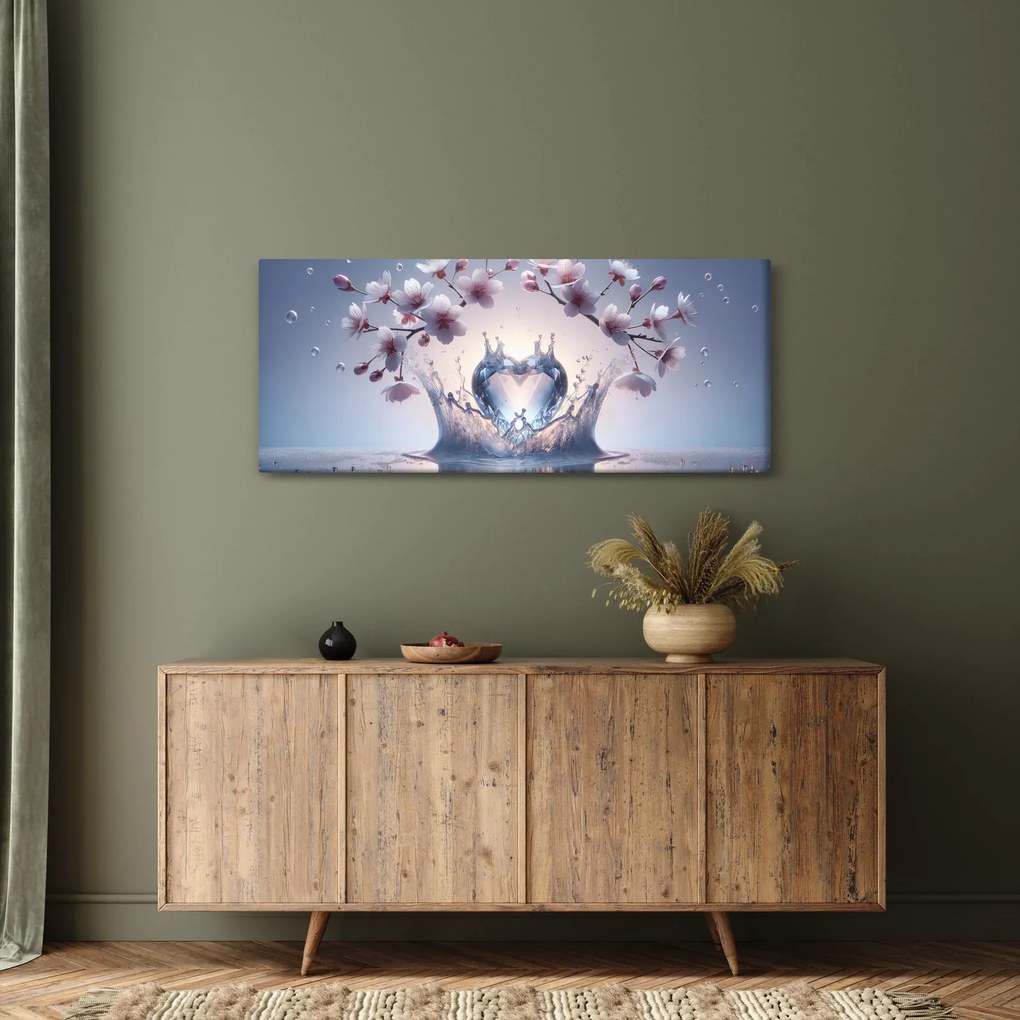 Obraz - Diamantové srdce (120x50 cm)