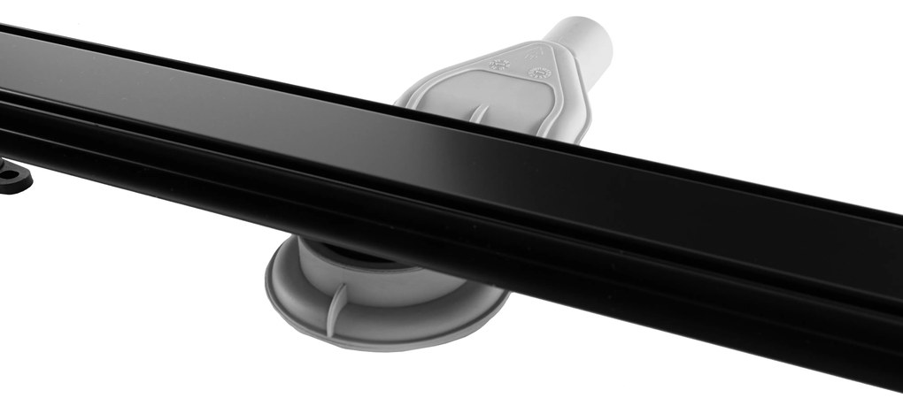 Rea NEOX Superflow, odtokový sprchový žľab 70 cm, čierna matná, REA-G7806