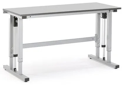 Výškovo nastaviteľný dielenský stôl MOTION, 1500x600 mm, nosnosť 300 kg