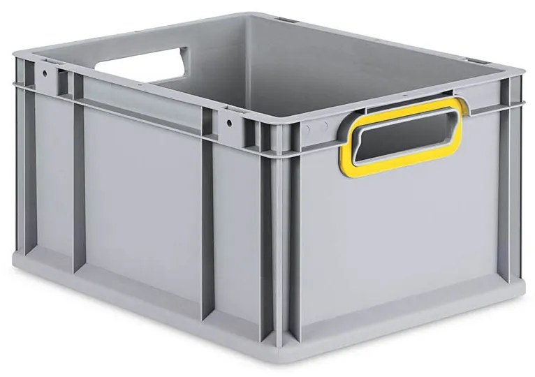 Sada 8 kusov - Eurobox Next Gen 2.0 - Stohovateľná nádoba s otvorenými rukoväťami - Žltá - 400 x 300 x 220 mm