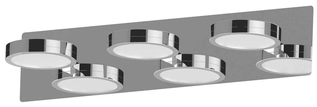Lightme zrkadlové LED svetlo Aqua down chróm 3-pl.