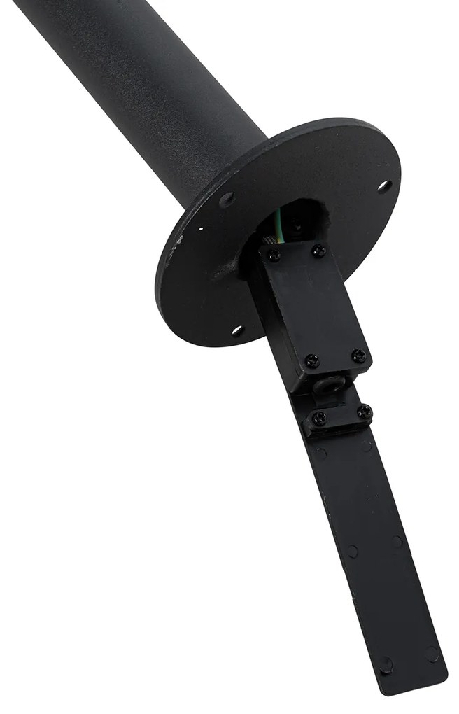 Moderná lampa s lampášom čierna s čírym sklom 100 cm IP44 - Sfera