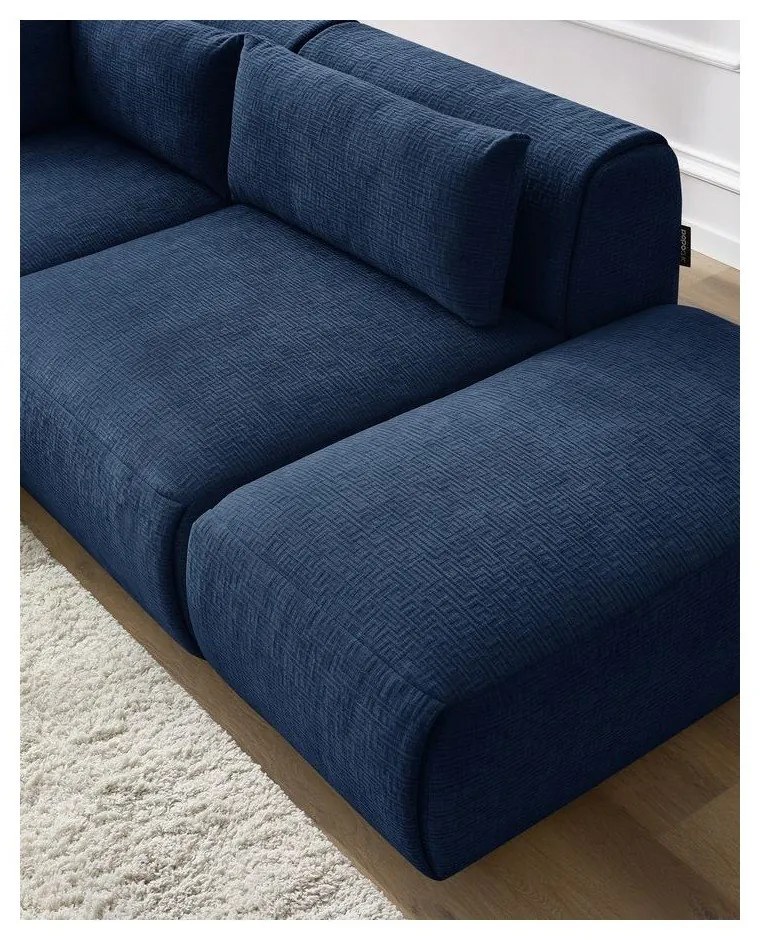 Tmavomodrá rohová pohovka (variabilná) Jeanne - Bobochic Paris