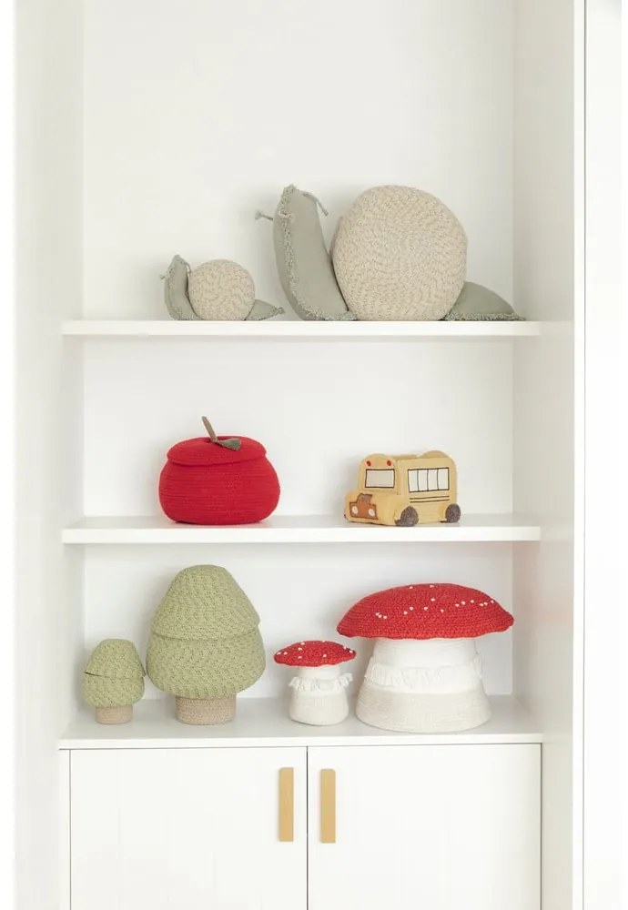 Zelený látkový detský kôš na hračky ø 25x36 cm Big Tree – Lorena Canals