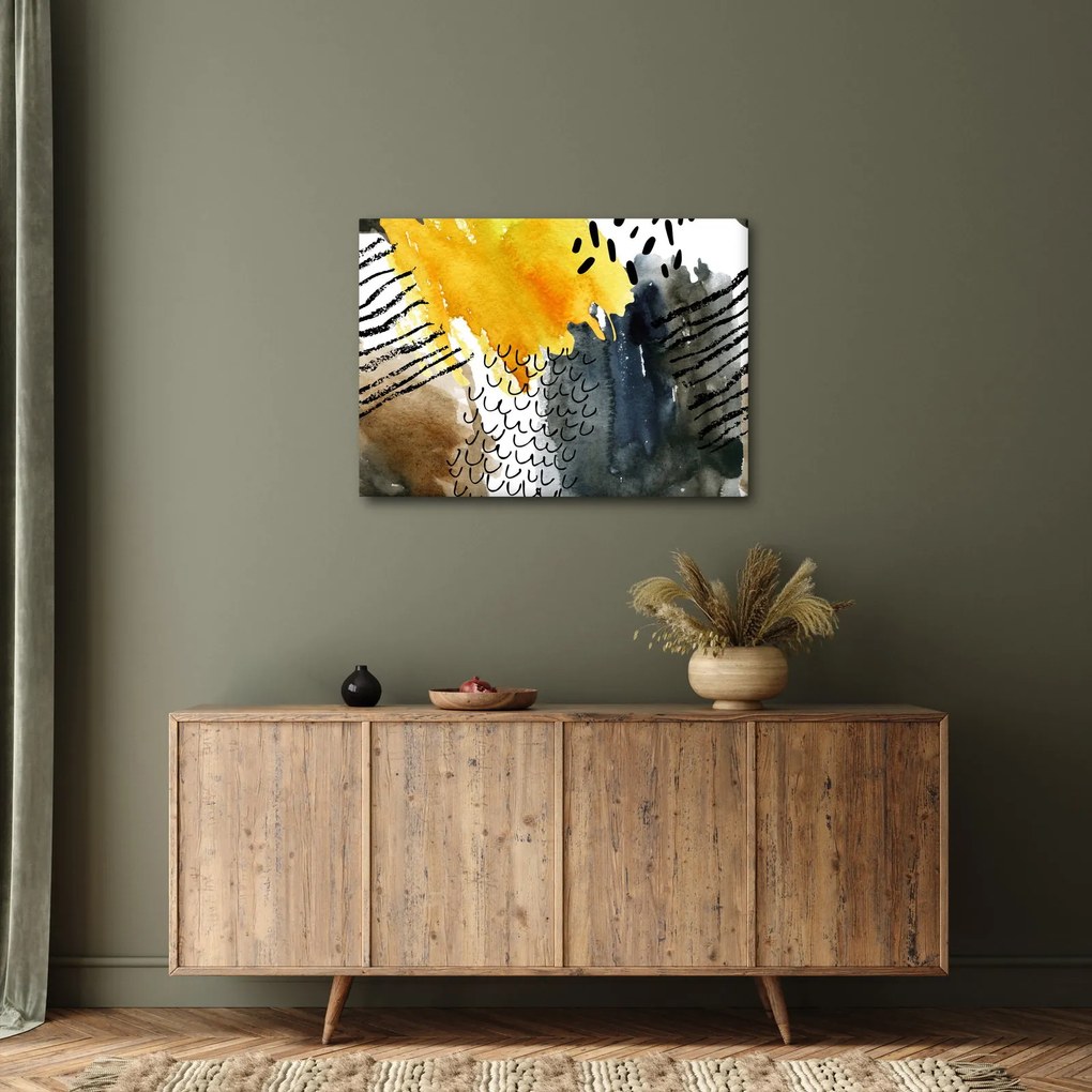 Obraz - Abstraktný akvarel (70x50 cm)