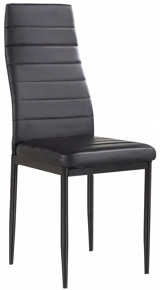 4 ks- ová sada jedálenských stoličiek, čierna