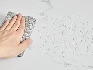 Jedálenský set Vasagle Viant mramorový/čierny