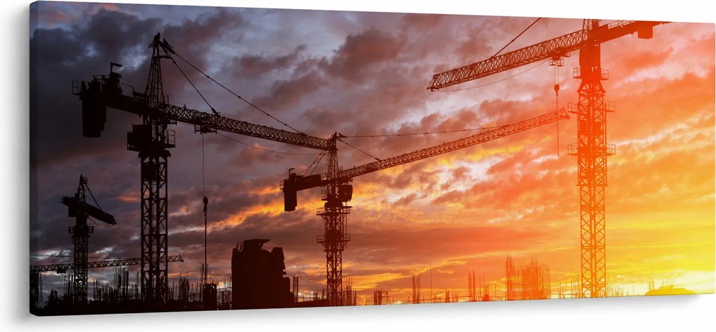 Obraz - Stavenisko (120x50 cm)