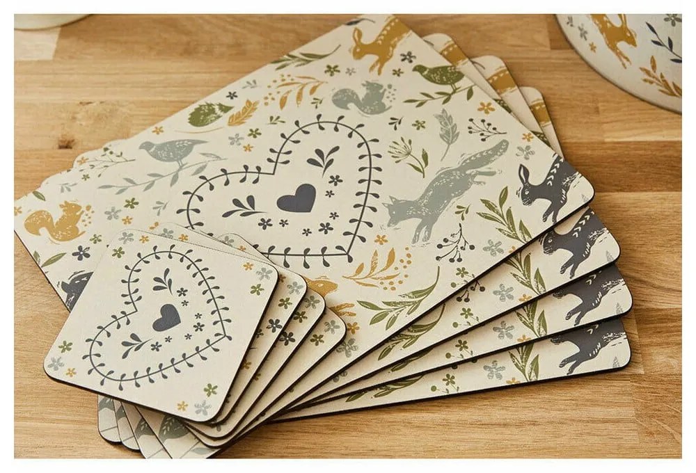 Korkové prestieranie 4 ks 29x21 cm Woodland - Cooksmart ®
