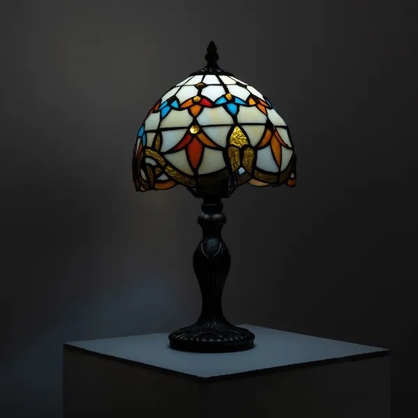 Brilagi - Tiffany vitrážová stolná lampa MIRABELLA 1xE27/60W/230V