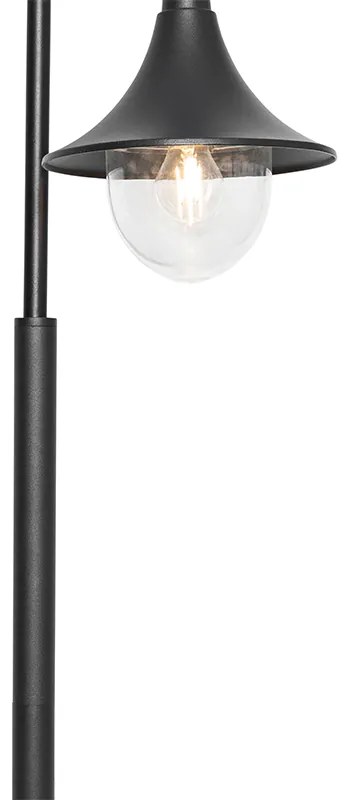 Klasická vonkajšia lampa čierna 125 cm IP44 - Daphne