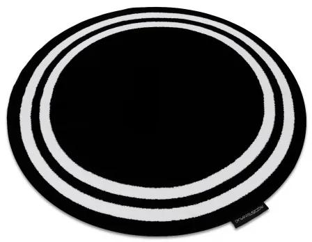 Okrúhly koberec HAMPTON Rám, čierna Veľkosť: kruh 200 cm