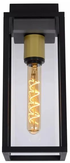 Lucide 27105/01/30- Vonkajšie nástenné svietidlo LAURENS 1xE27/15W/230V IP54 čierna