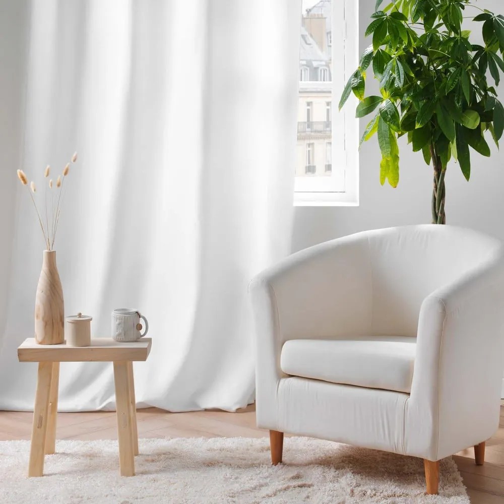 Biely termo záves z mikrovlákna 135x260 cm Micropolar – douceur d'intérieur