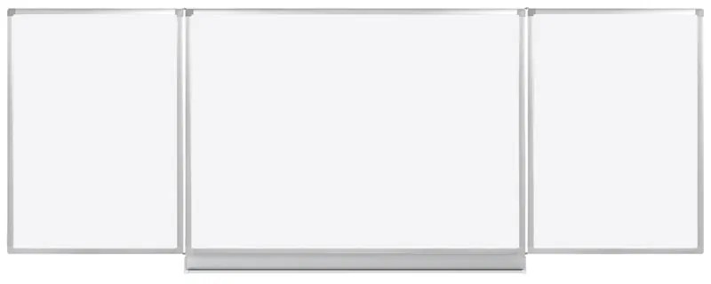 Biela popisovacia otváracia tabuľa na stenu, magnetická 2400 x 1200 mm