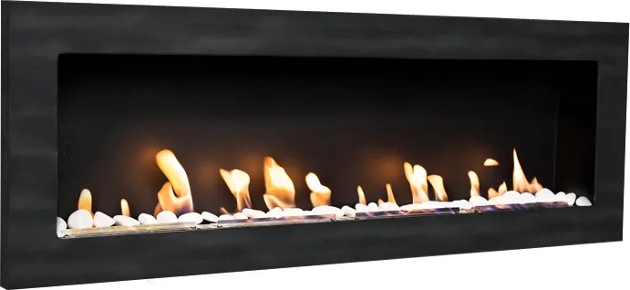 BIOFLAME biokrb Easy L Open Patina Antracit 115x40 cm