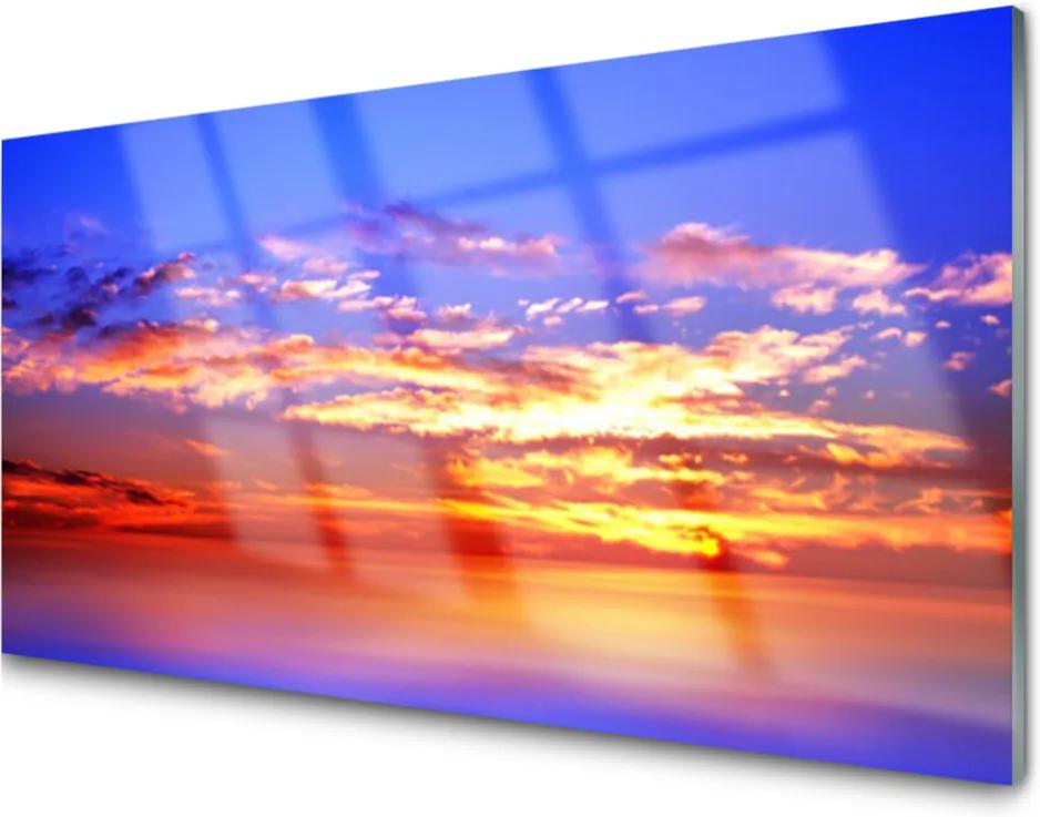 Obraz na skle Nebe Mraky Moře Krajina