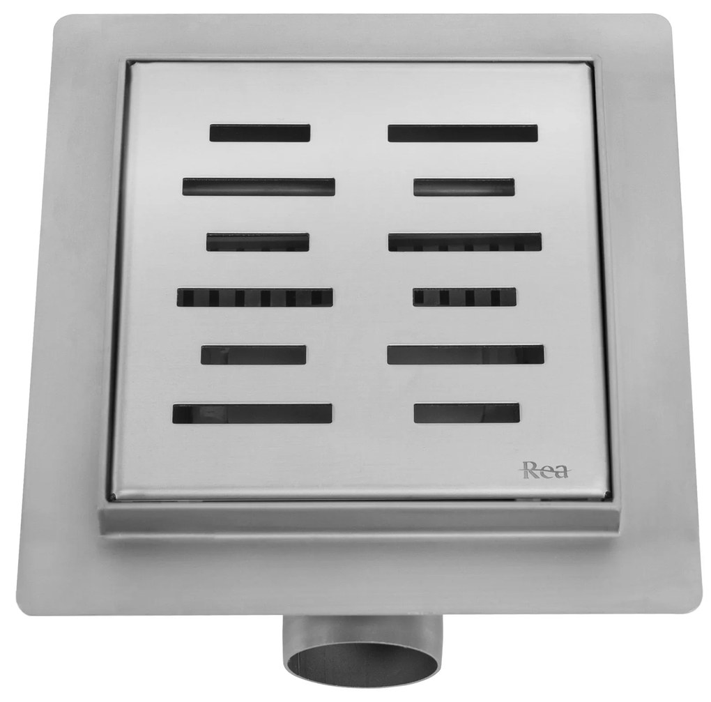 Rea Line, nerezový odtokový žľab 120x120 mm, oceľová, REA-G6204