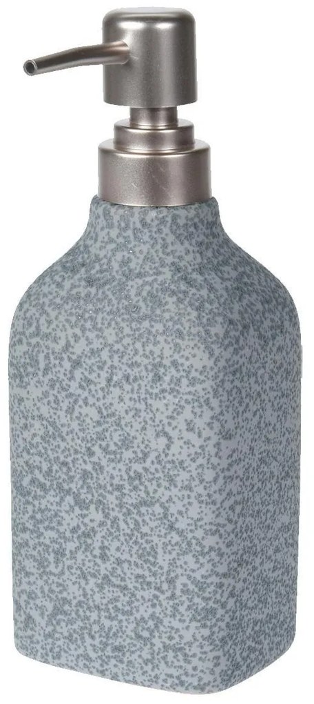 Dávkovač mydla Stone, sivá/s prvkami vo farbe nerez, 260 ml