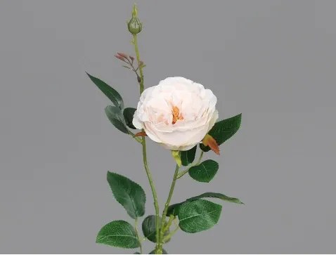 Umelá kvetina Ruža 60 cm, svetlo ružová%