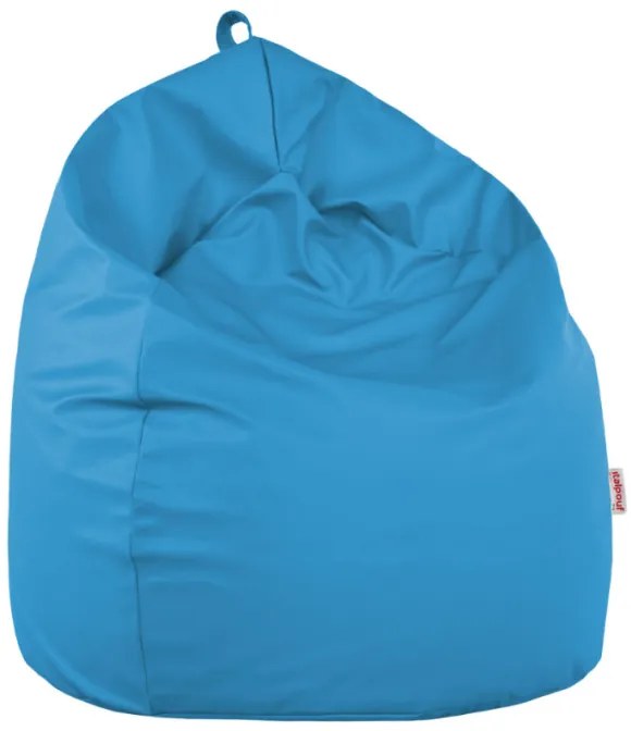 Sedací vak SAKO blankytný modrý ekokoža