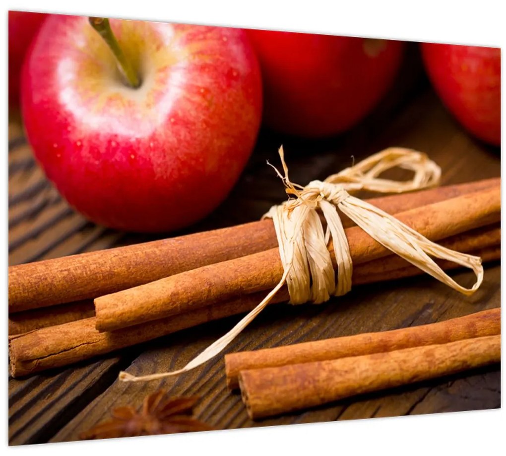 Sklenený obraz - Škorica (70x50 cm)