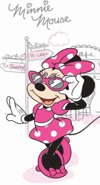 Faro Tekstylia Dětská osuška MINNIE PINKIE 70x140 cm