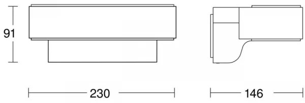 STEINEL 87562 -LED Vonkajšie nástenné svietidlo so senzorom L 810 SC LED/9,8W/230V