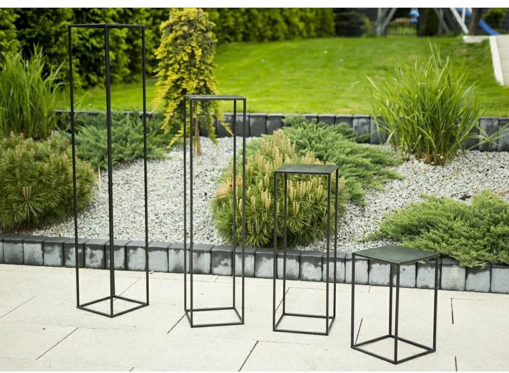 STOJAN NA KVETINÁČ SIMPLE 70X24X24 CM ČIERNA