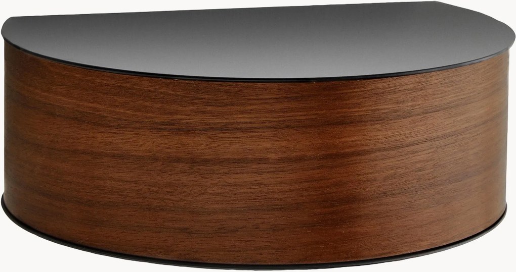 Drevené nástenné nočné stolíky so zásuvkou Wallie, 2 ks