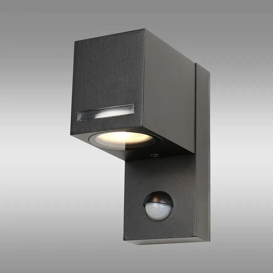 Nástenná LED lampa FAVEIRA 6499 čierna s pohybovým senzorom KD1