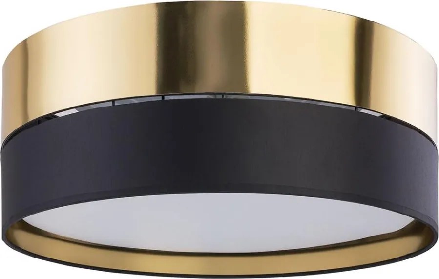 Stropné svietidlo HILTON 3xE27/15W/230V pr. 45 cm mosadz/čierna