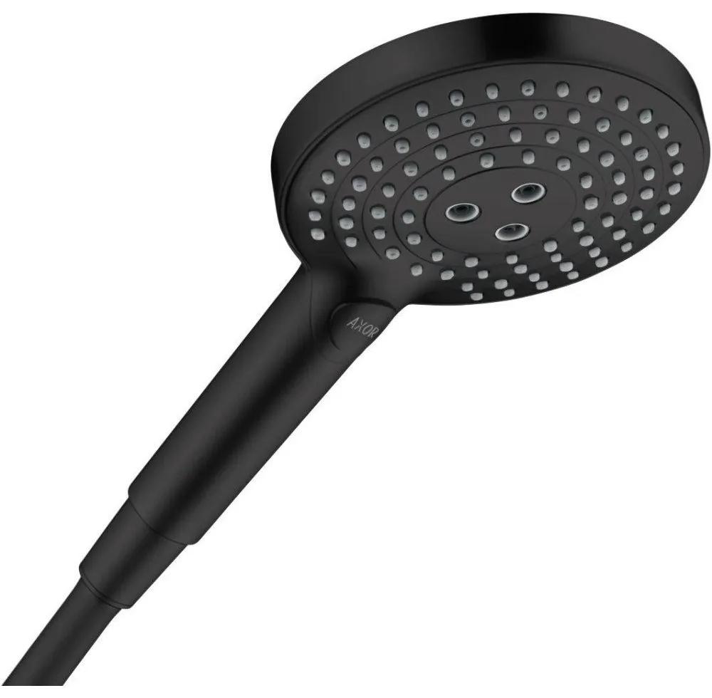 AXOR ShowerSolutions ručná sprcha 3jet, priemer 125 mm, matná čierna, 26050670