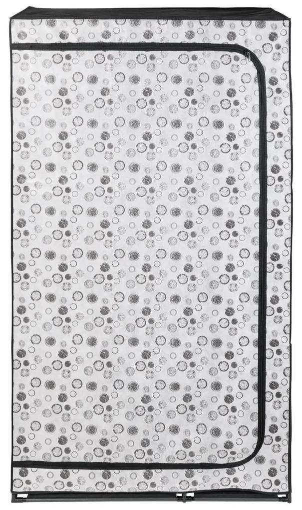 LIVARNOLIVING® Textilný šatník (čierna / biela), čierna / biela (100300446)