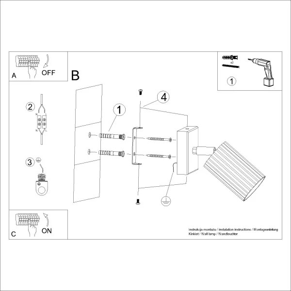 Brilagi - LED nástenné bodové svietidlo CRESTO 1xGU10/10W/230V čierne