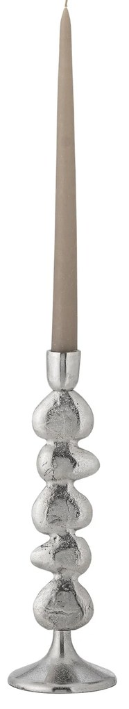 Bloomingville Kovový svietnik Metina Silver 28,5 cm