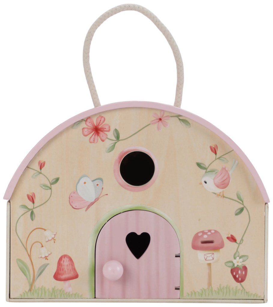 Domček pre víly drevený prenosný Fairy Garden