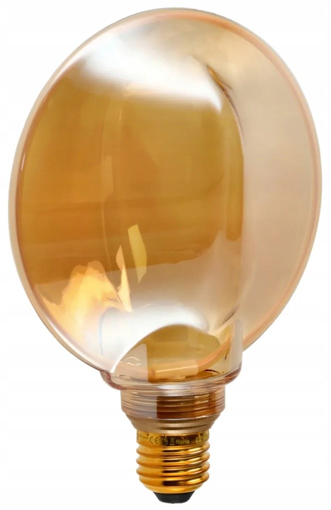 ECOLIGHT Dekoratívna LED žiarovka E27 4W 200lm G130 Amber Retro - rada ZERO
